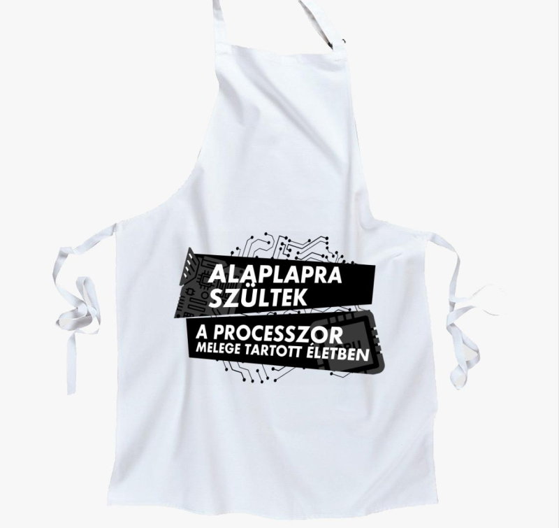 Alaplapra szültek kötény