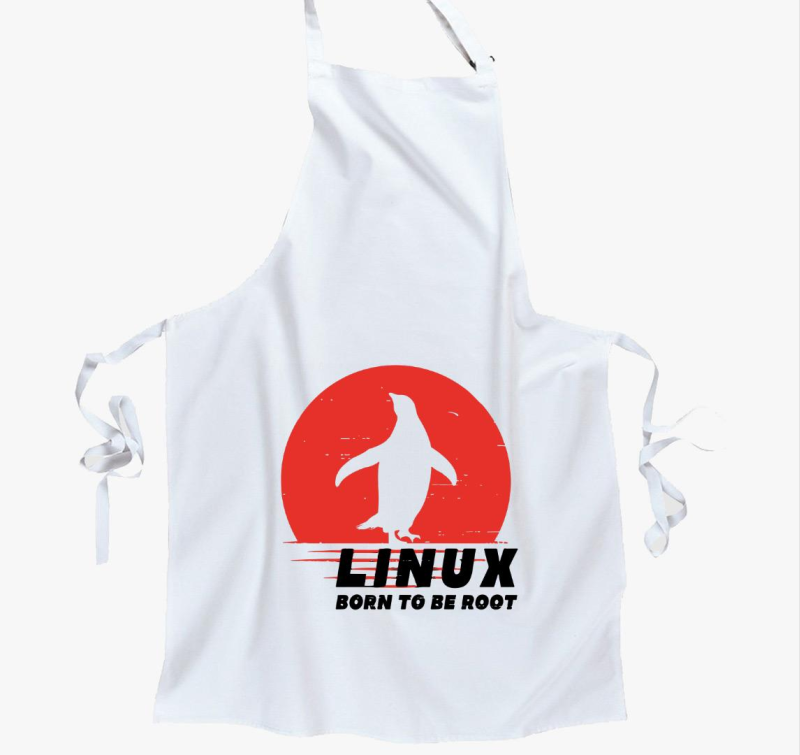 Linux born to be root kötény