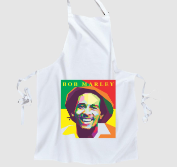 Bob Marley színes portré kötény