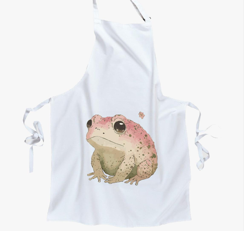 Sad pink frog kötény