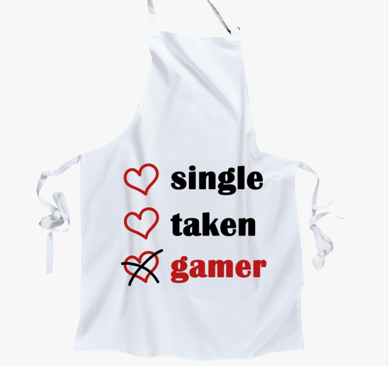 Single Taken Gamer kötény