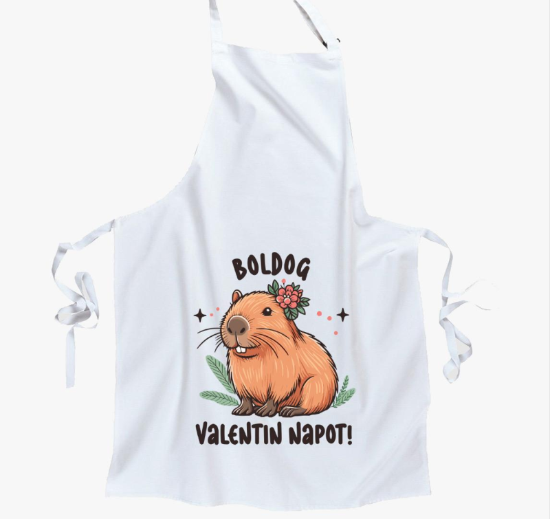Capybara valentin kötény