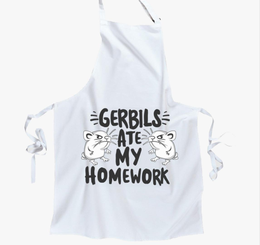 Gerbils ate homework kötény
