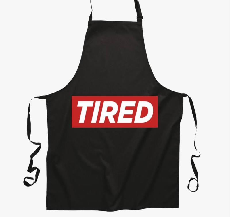 Tired Fáradt divat kötény