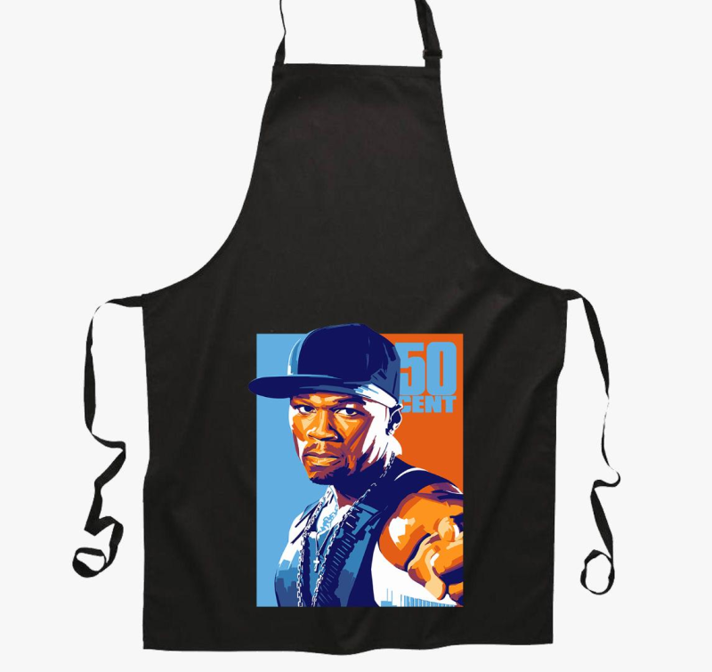 50 Cent  kék-narancssárga kötény