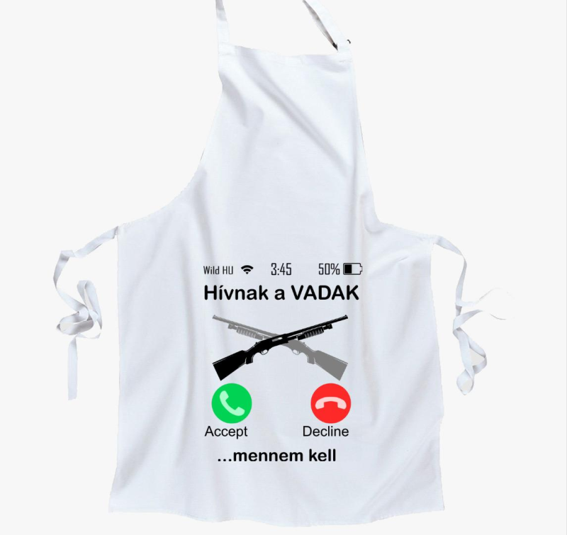 Hívnak a vadak puska kötény