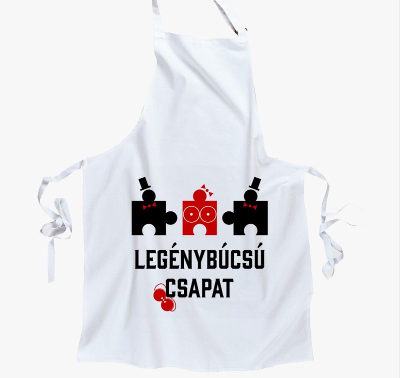 Legénybúcsú csapat legénybúcsúra puzzle kötény