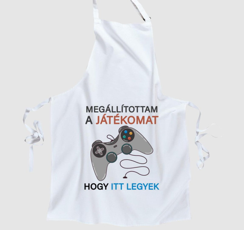 Megállítottam a játékomat, hogy itt legyek gamer kötény