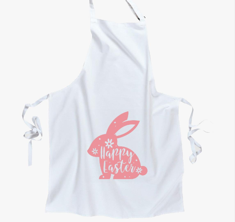 Pink nyuszi kötény