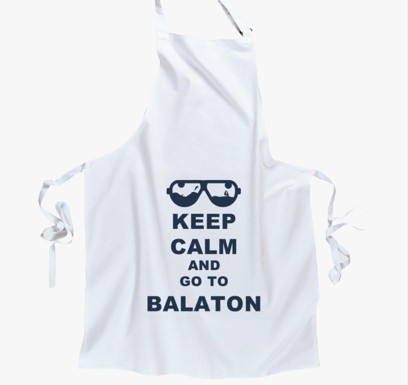 Keep calm and go to Balaton kötény