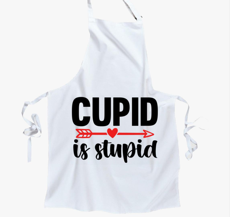 Cupid is stupid kötény