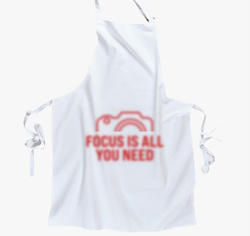 Focus is all you need bordó mintás kötény