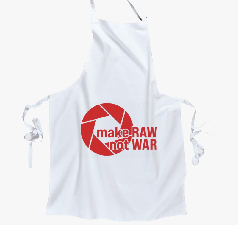 Make RAW not WAR bordó mintás kötény