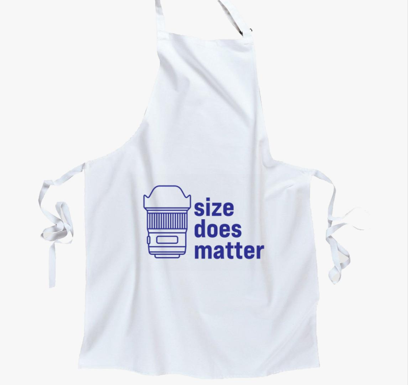 Size does matter kék mintás kötény