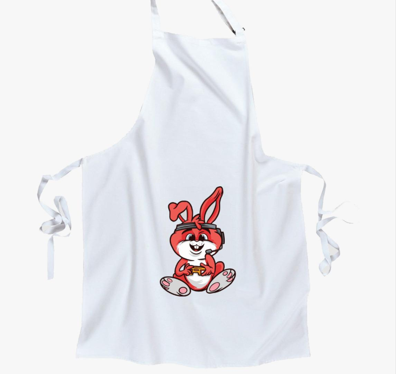 Gamer nyuszi kötény