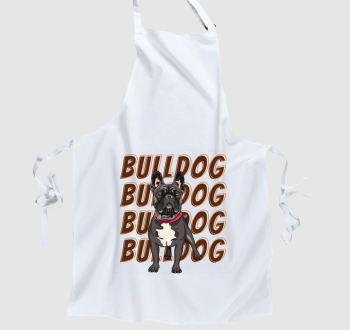 Francia bulldog mintás kötény