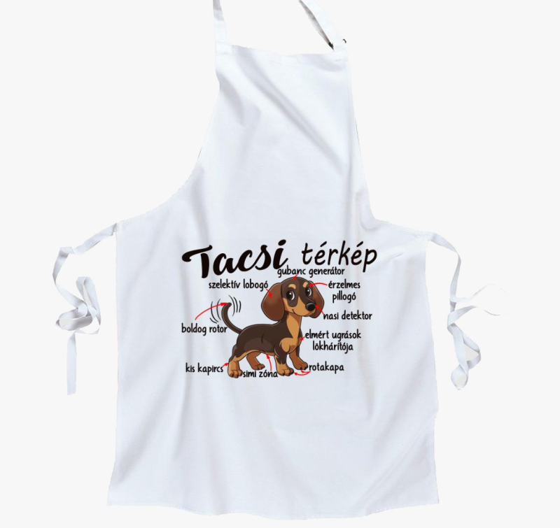 Tacsi részei, tacsi térkép kötény