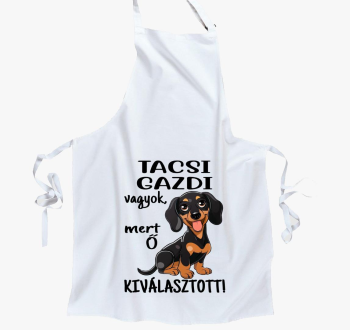 Tacsi gazdi vagyok mert kiválasztott fekete kutyus kötény