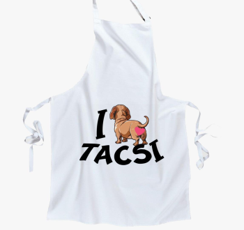 Tacsi I love tacsi kötény