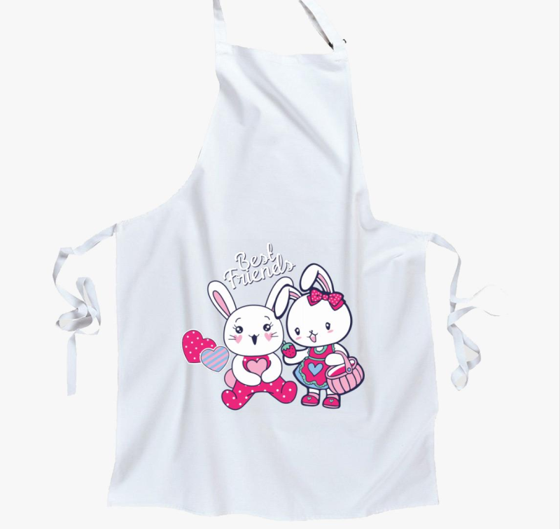 Legjobb barátok nyuszik kötény