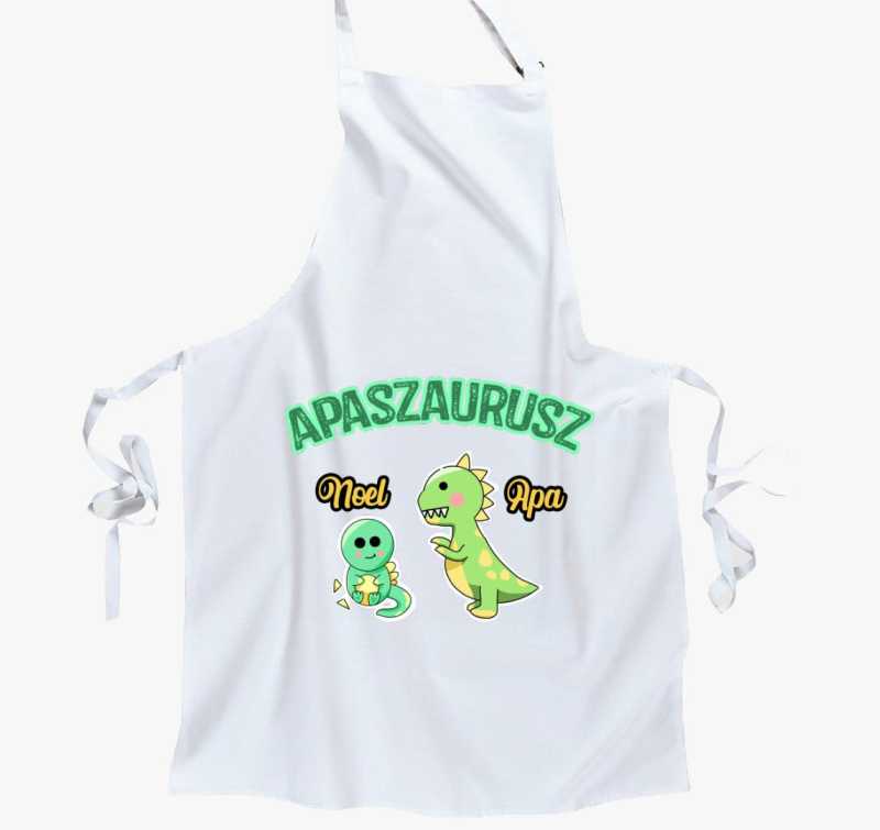 Apaszaurusz kötény - egyedi névvel