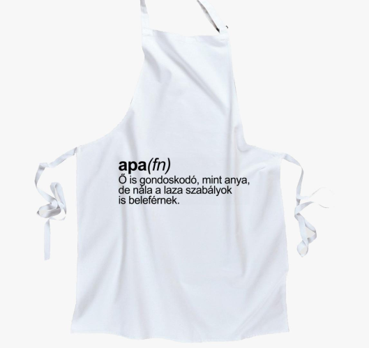 Apa mint főnév kötény