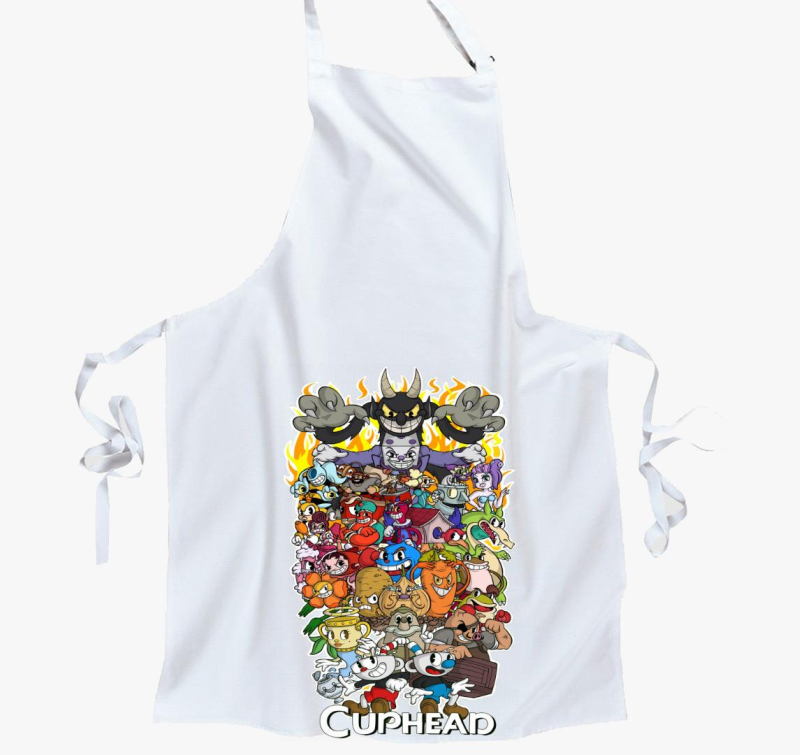 Cuphead karakterek kötény