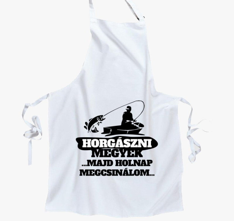 Horgászni megyek kötény