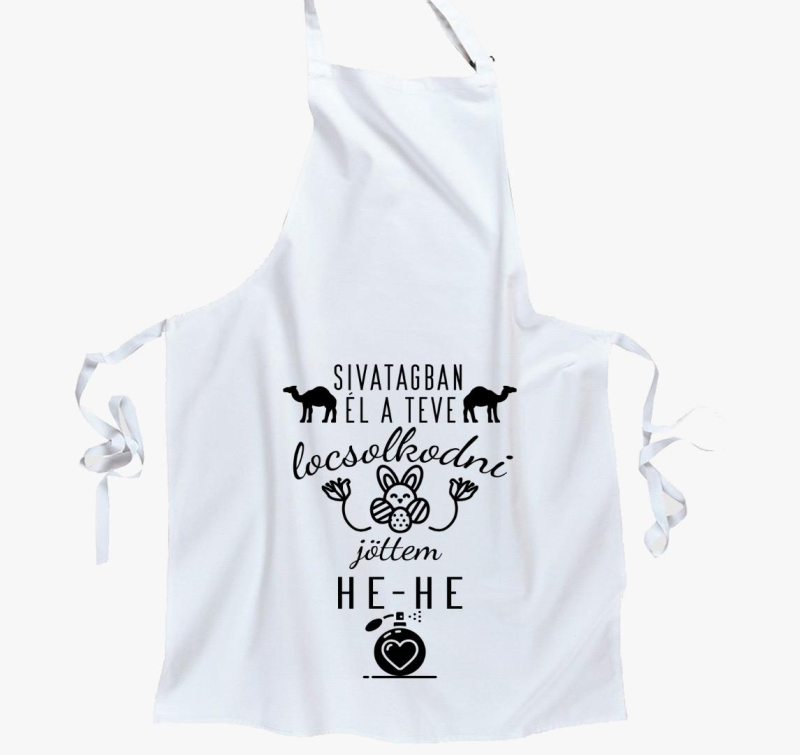 Sivatagban él a teve... locsolkodós kötény