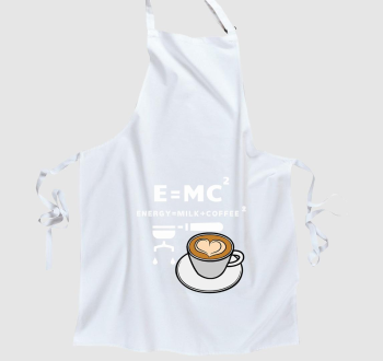 E=MC2 kávés kötény