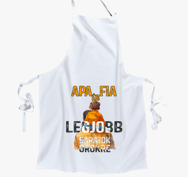 Apa és fia art kötény