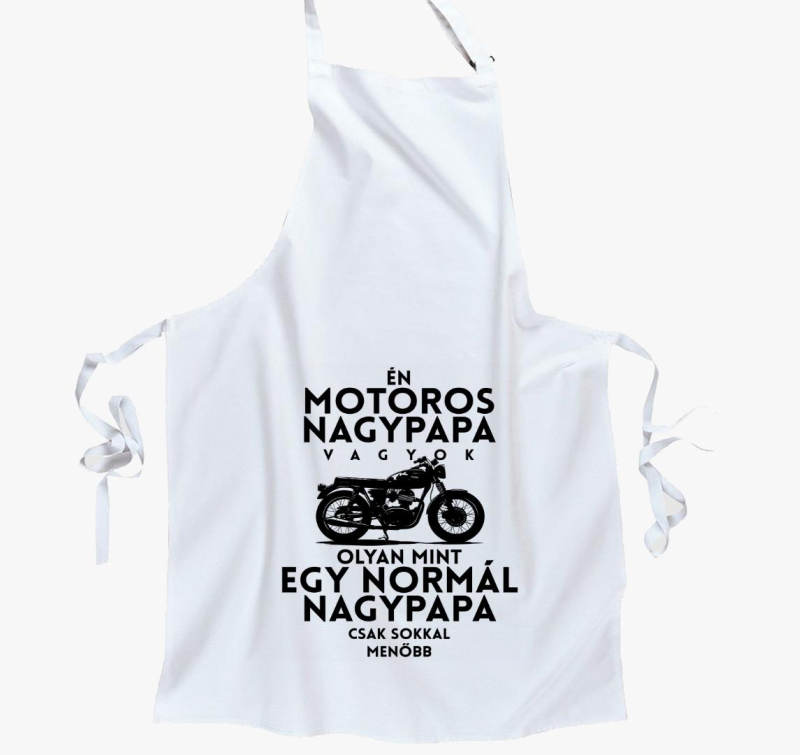 Motoros Nagypapa Vagyok kötény
