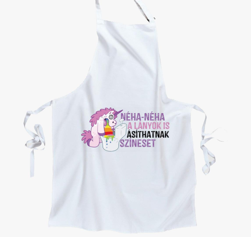 Néha a lányok is ásíthatnak színeset kötény