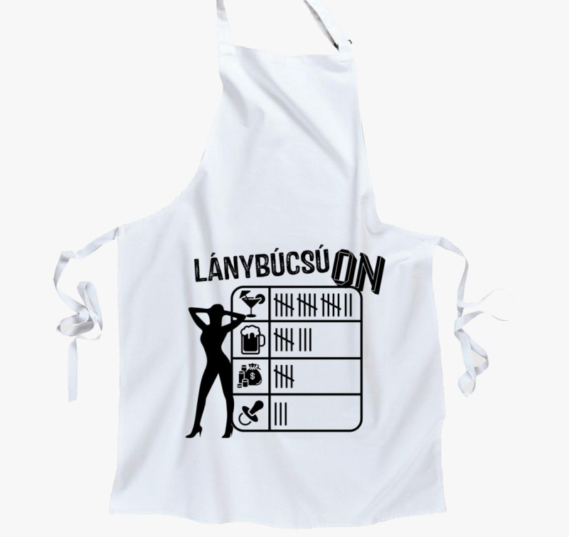Lánybúcsú ON táblás kötény