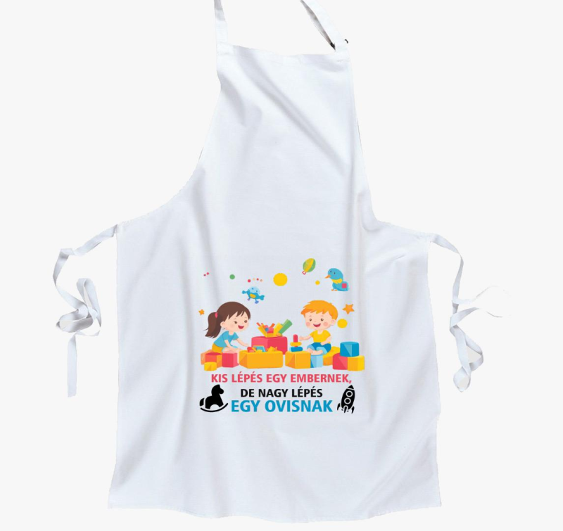 Nagy lépés egy ovisnak kötény