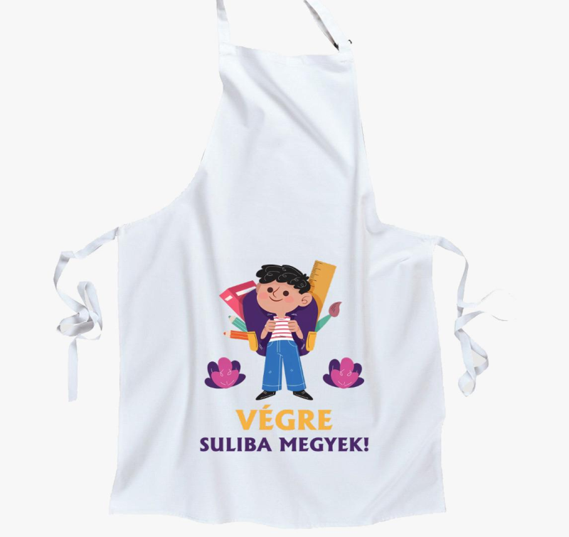 Végre suliba megyek kötény