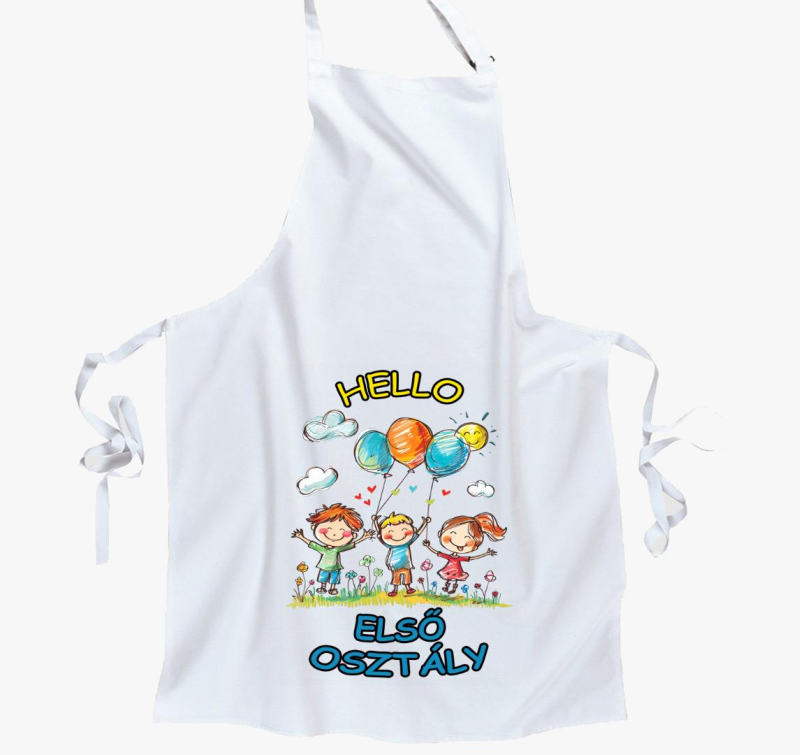 Hello első osztály kötény
