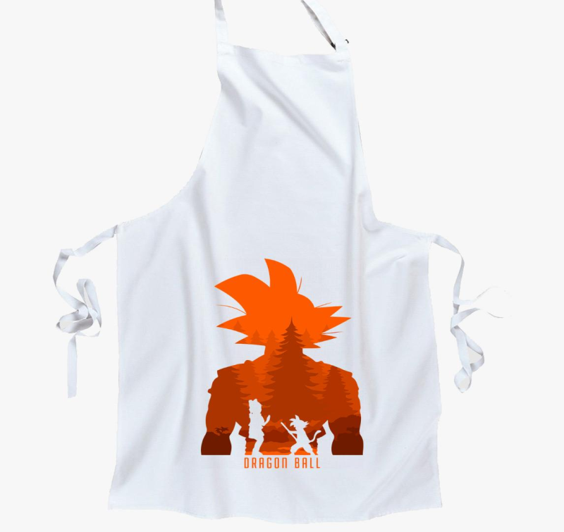 Goku sziluett kötény