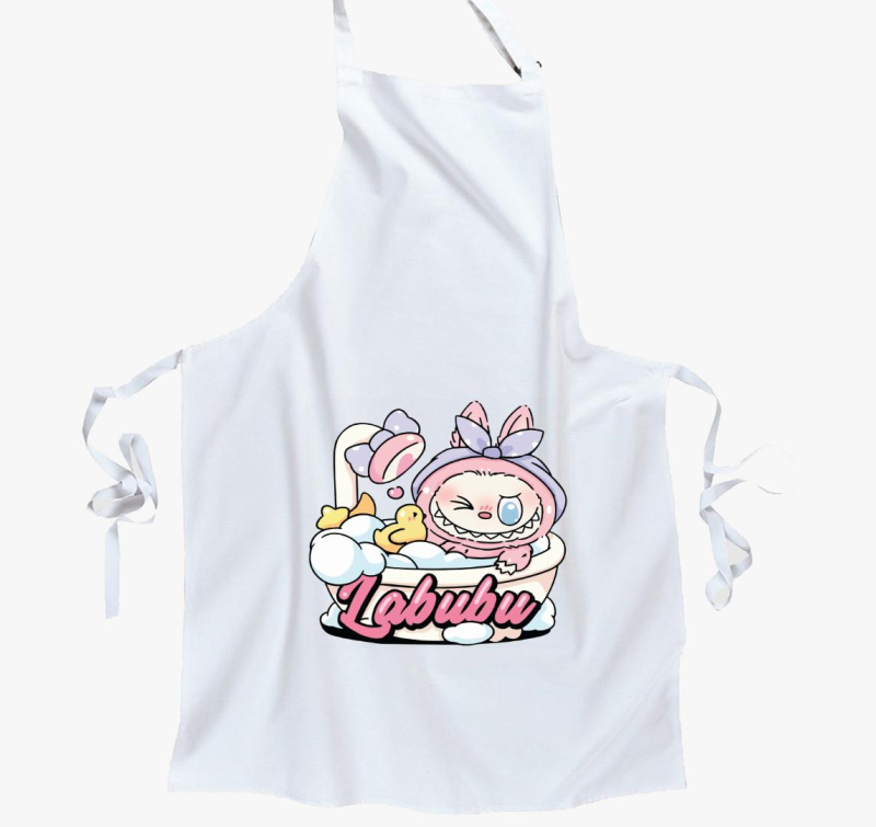 Habfürdős labubu kötény 