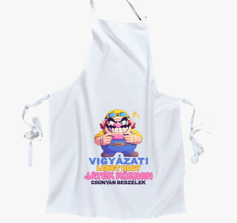 Játék közben csúnyán beszélek kötény