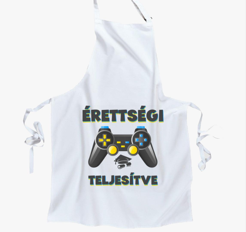 Érettségi teljesítve gamer kötény