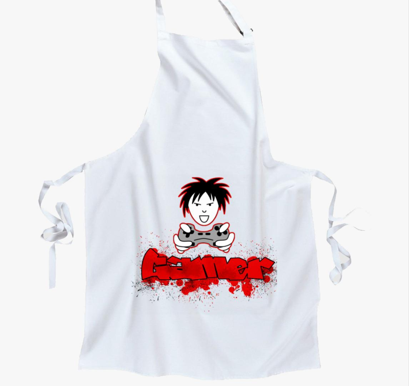 Gamer feliratú kötény