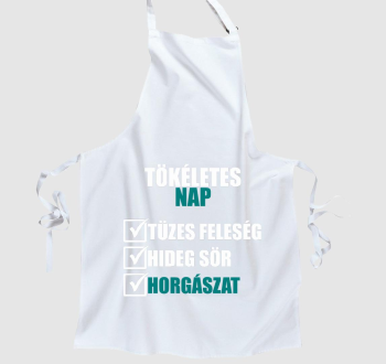 Tökéletes nap a horgászatra mintás kötény