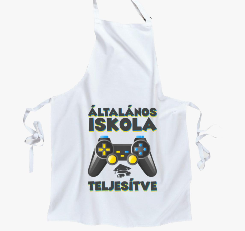 Általános iskola teljesítve kötény