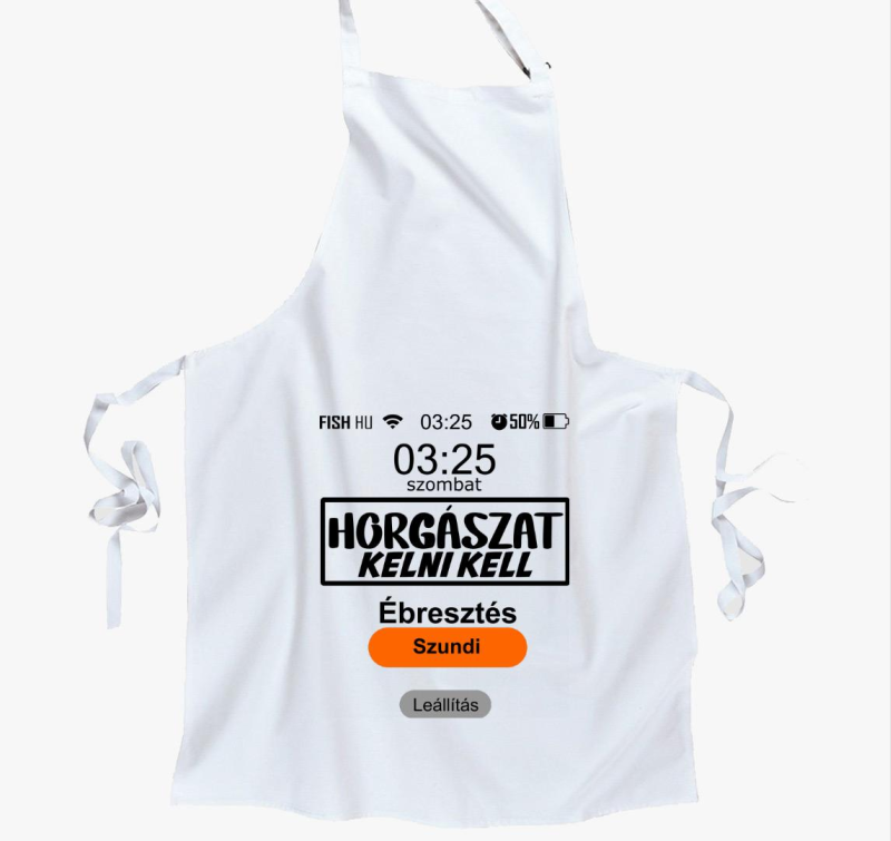 Ébresztenek a halak mintás kötény