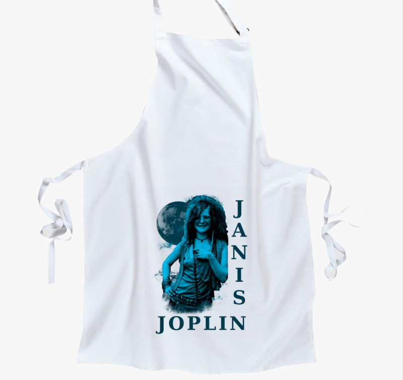 Janis Joplin kék portré kötény