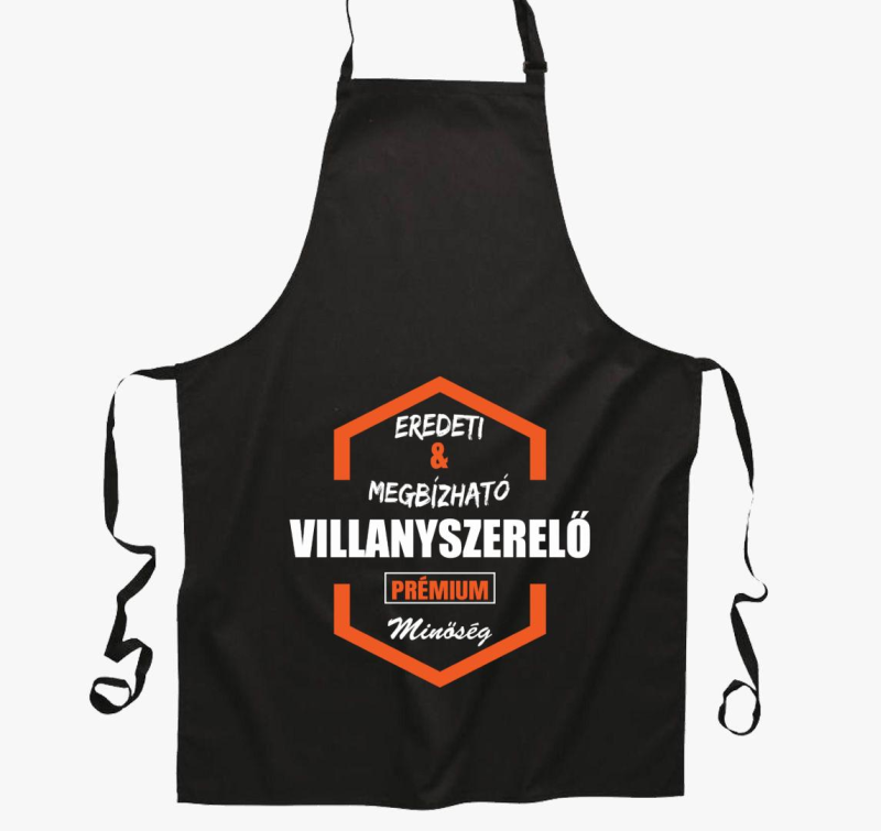 Eredeti és megbízható villanyszerelő prémium minőség kötény