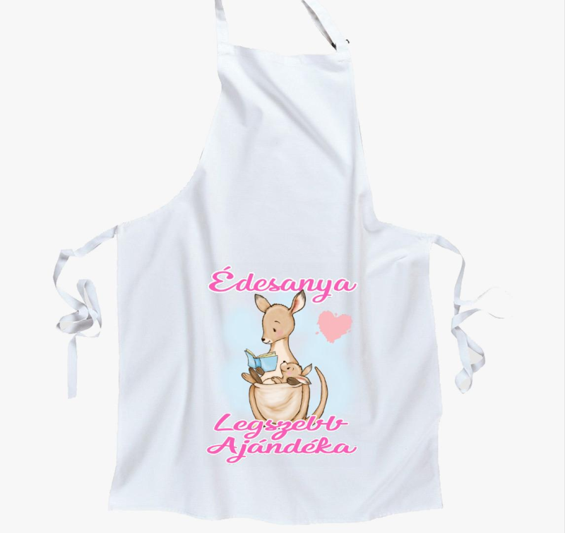 Édesanya legszebb ajándéka kenguru lányos kötény