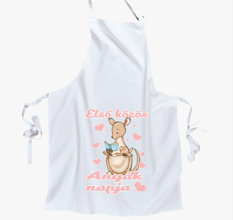 Első közös anyák napja kenguru lányos kötény