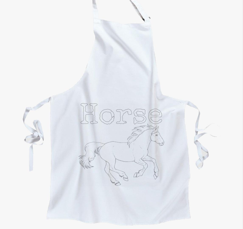 Horse feliratos kötény